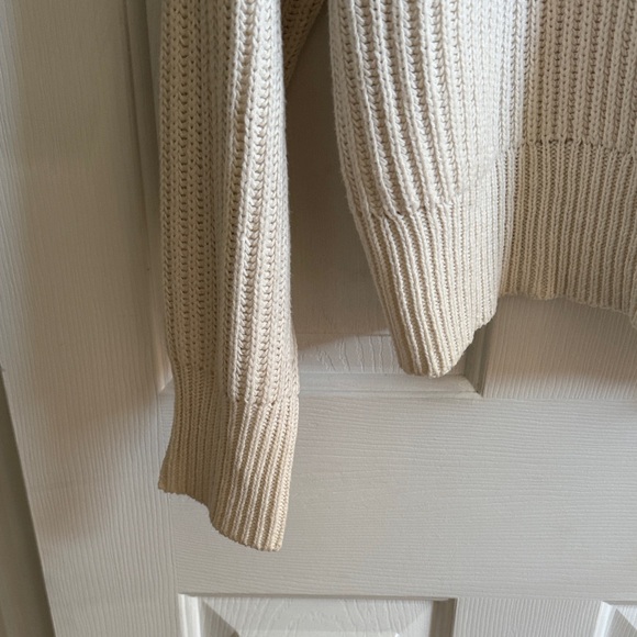 🍁 a new day: Cream Ribbed Crew Neck Sweater - Picture 3 of 5